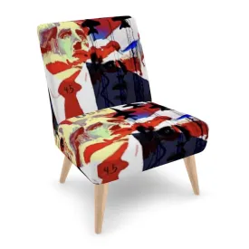 #601 LDCC MODERN CHAIR and a patriotic theme print