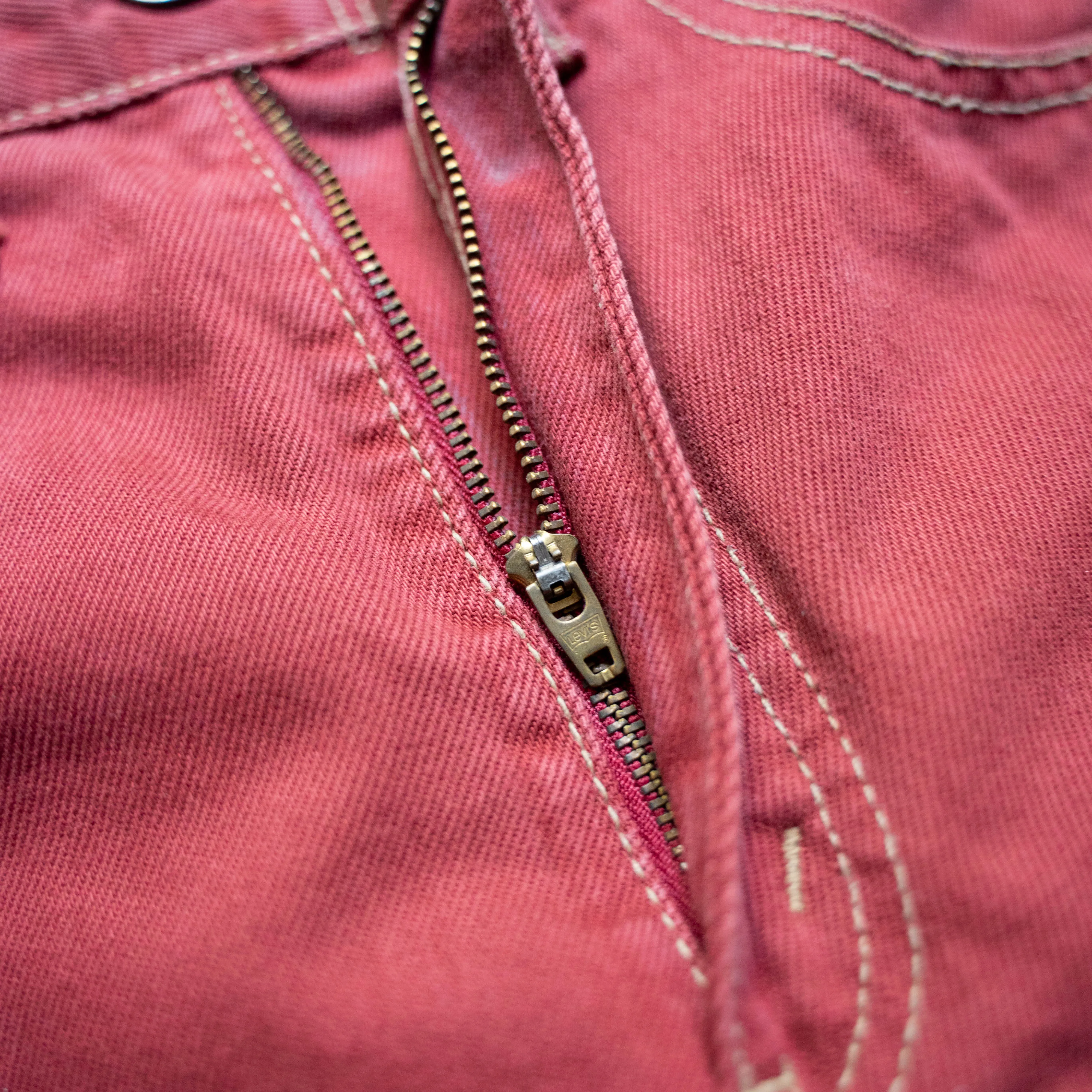 1990s Euro Levi's red color denim pants 'dead stock' -made in Belgium-