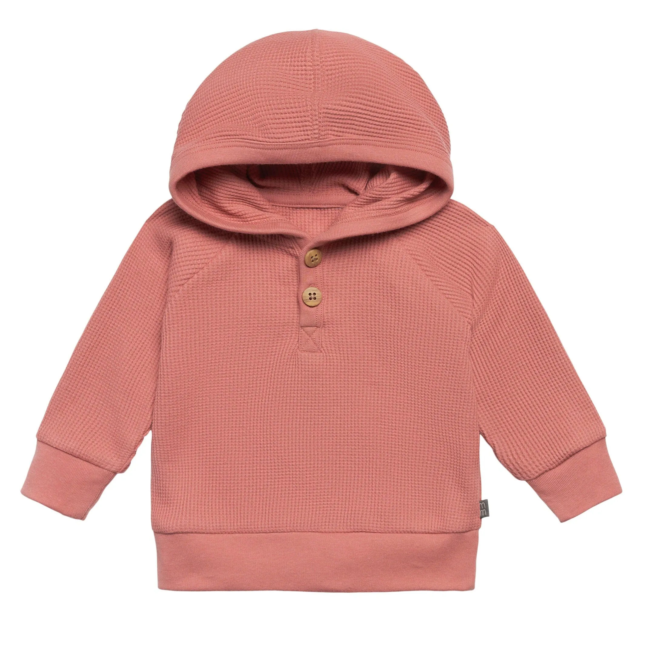 2-Piece Baby Girls Medium Rose Hoodie and Pant Set