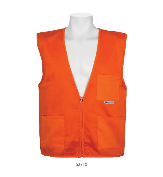 3A Safety - 100% Cotton Orange Surveyor Safety Vest Size 2X-large