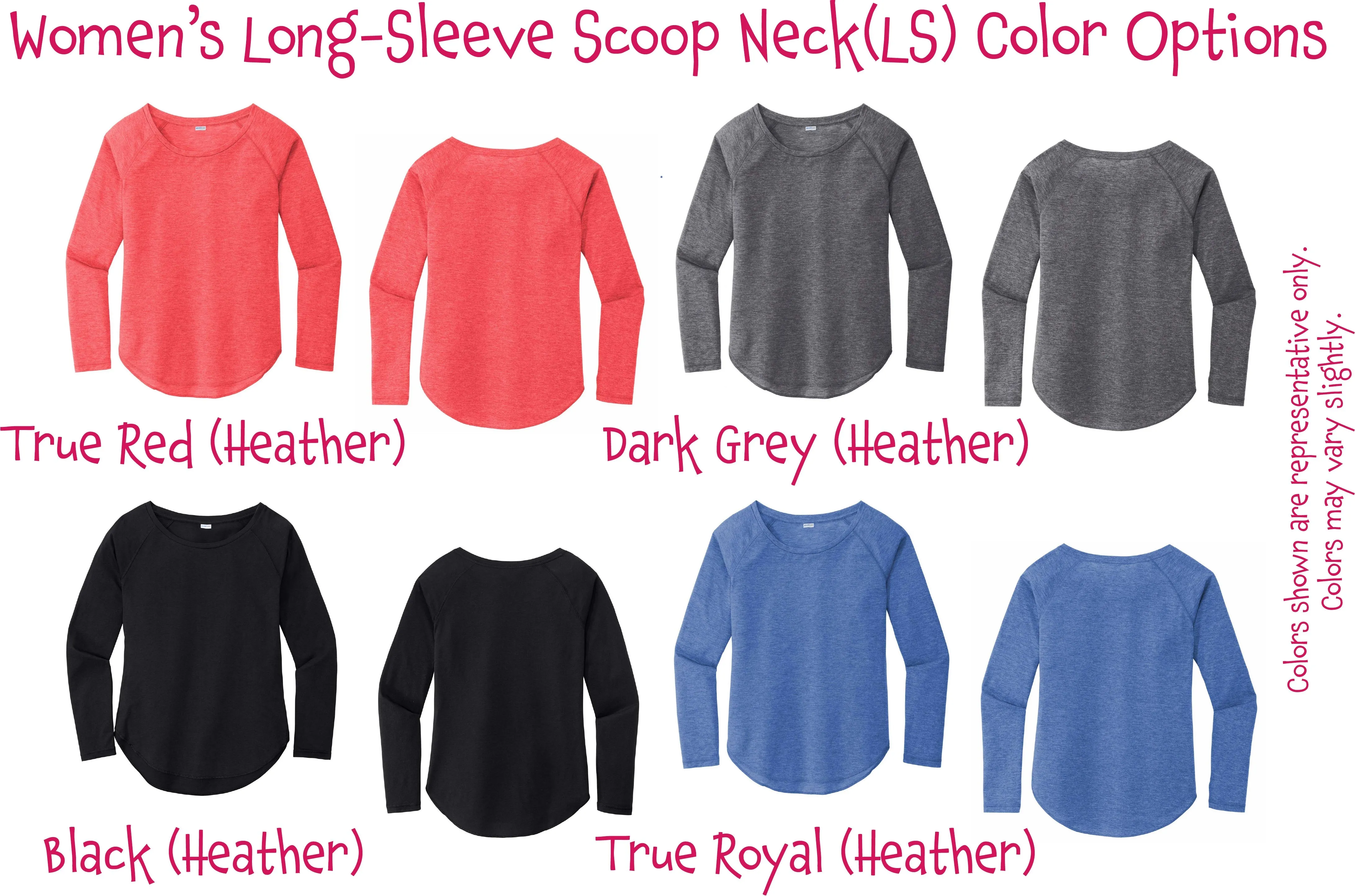 401 Rhode Island Pickleball Club | Women's Long Sleeve Scoop Neck Pickleball Shirts | 75/13/12 poly/cotton/rayon