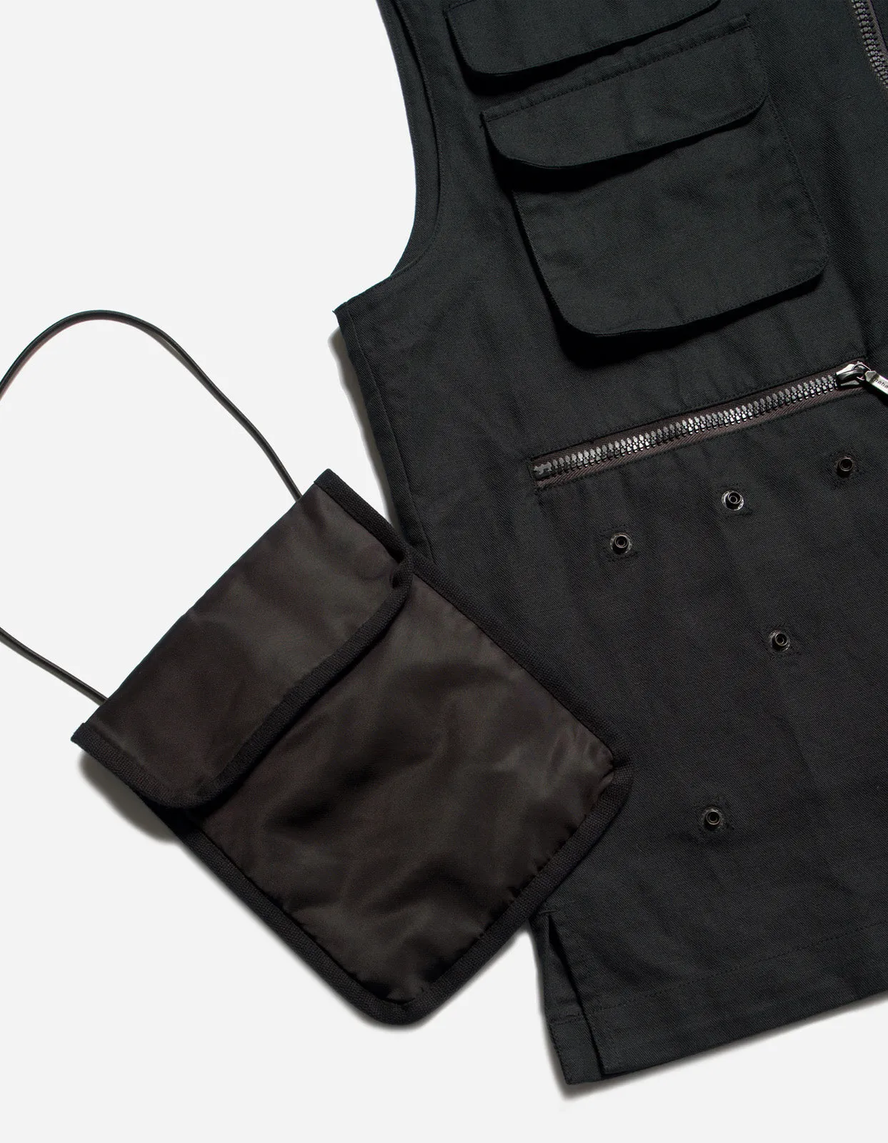 5201 Hemp Utility Vest Black