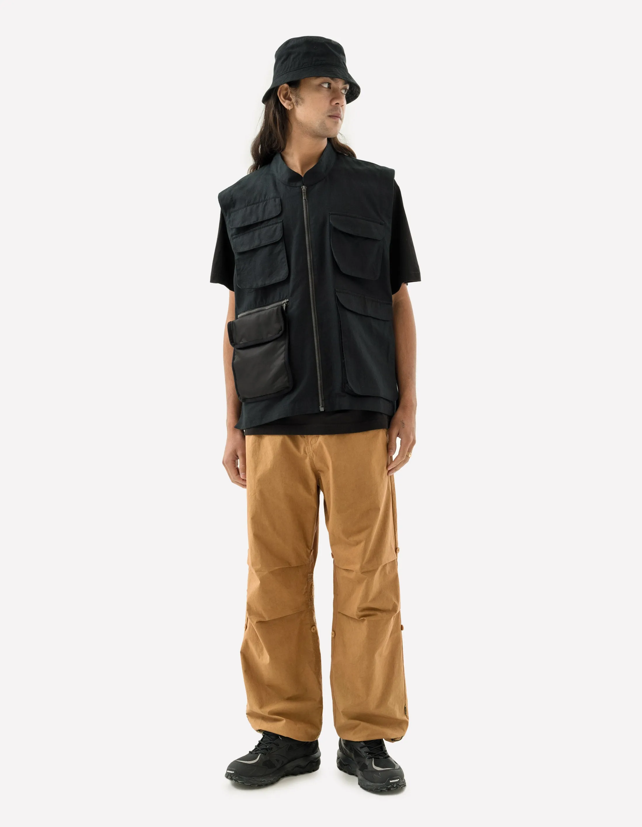 5201 Hemp Utility Vest Black