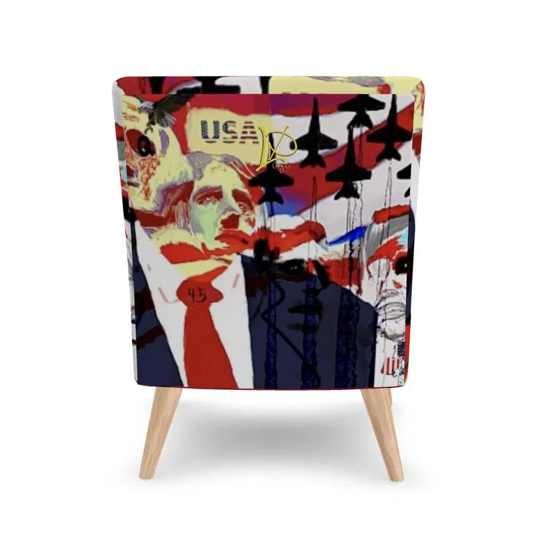 #601 LDCC MODERN CHAIR and a patriotic theme print