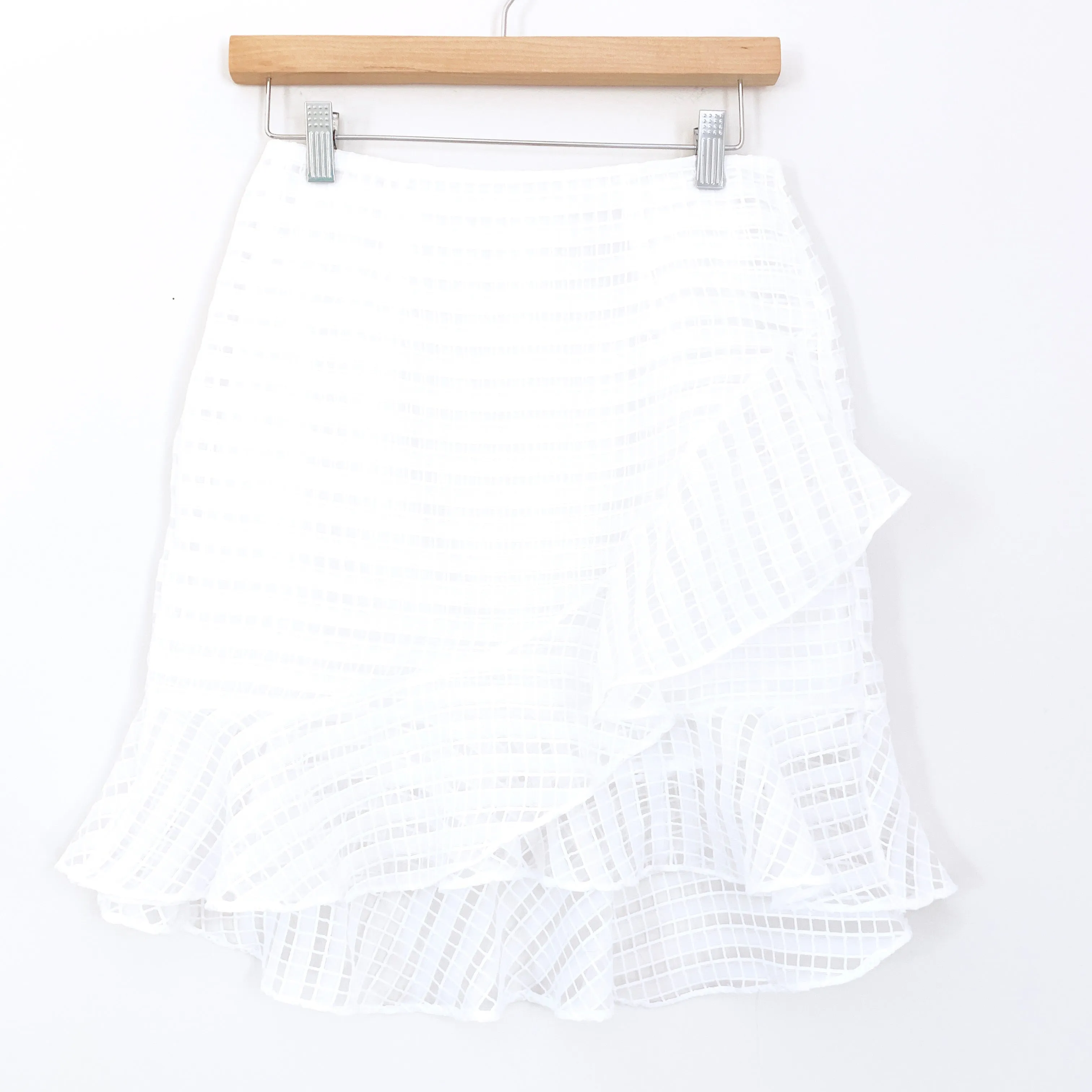 A New Day White Ruffle Skirt NWT- Size 2