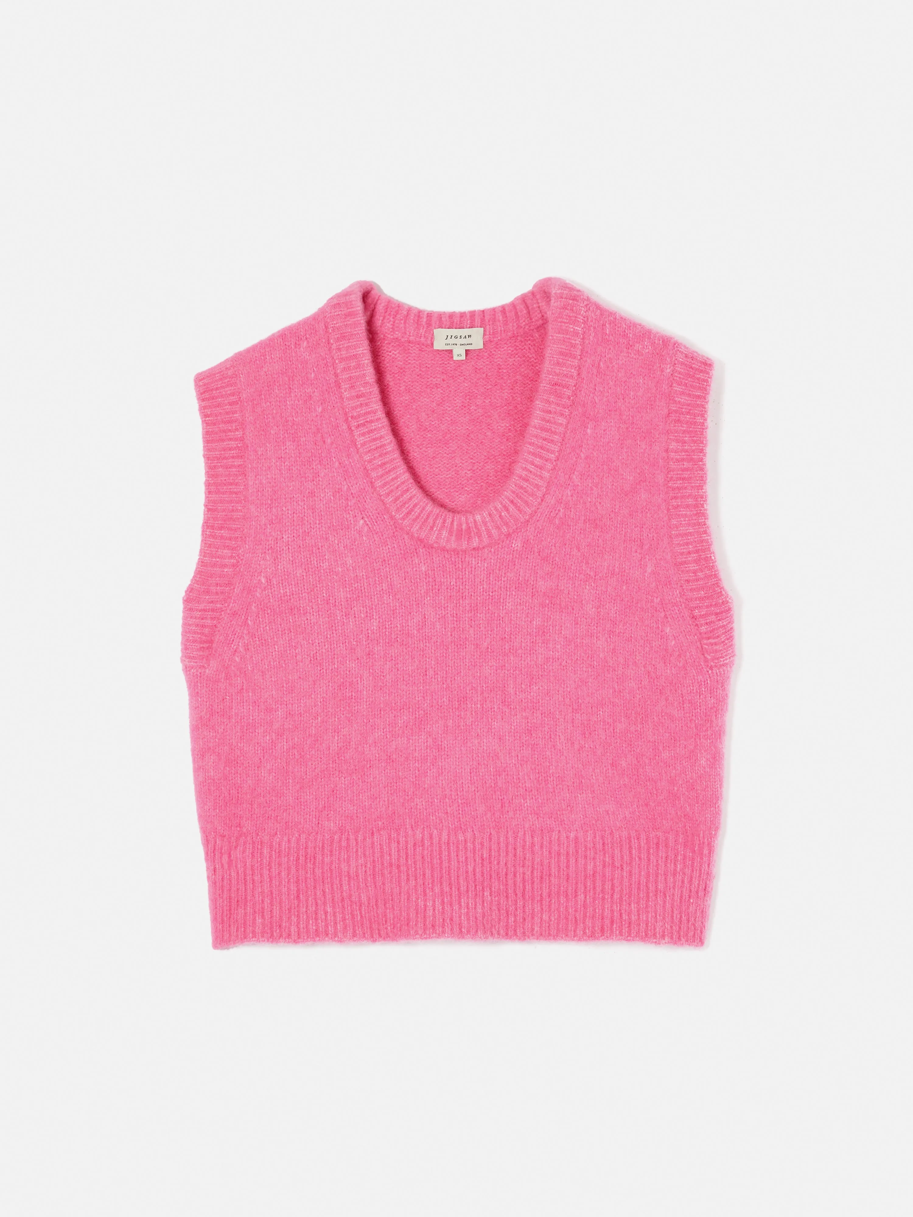 Alpaca Blend U Neck Tank | Pink