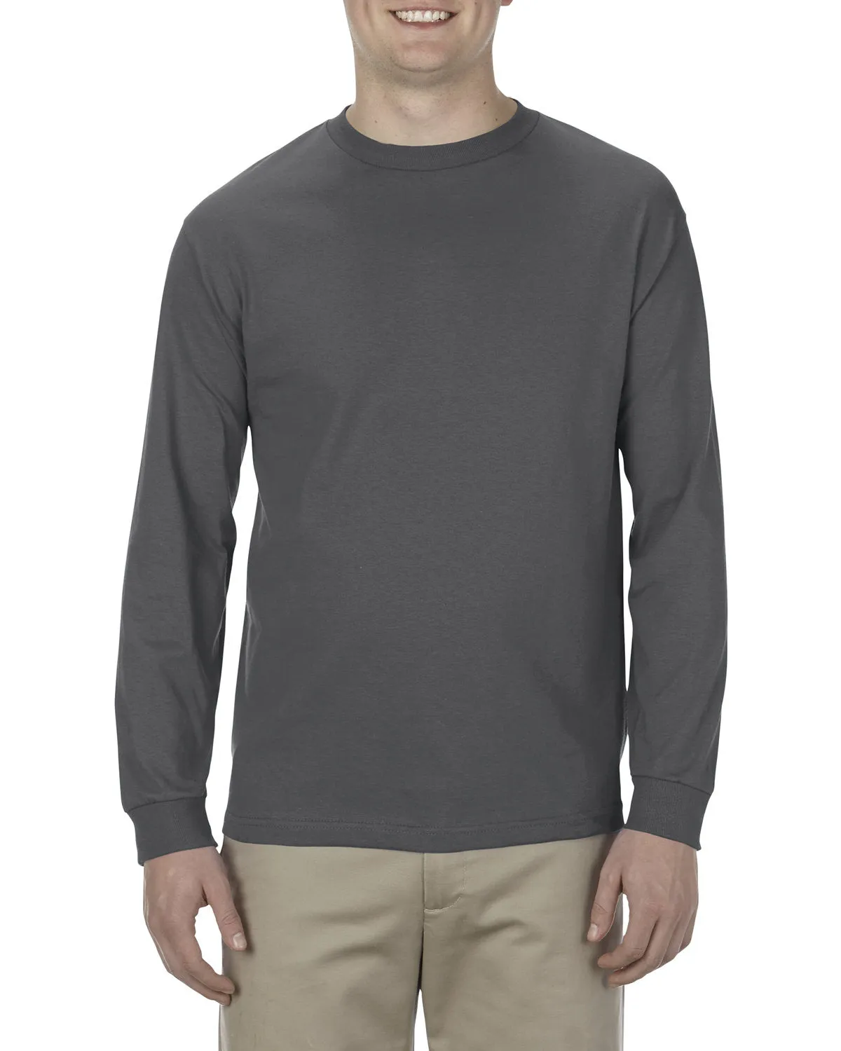 Alstyle AL1904 Adult 5.1 oz., 100% Soft Spun Cotton Long-Sleeve T-Shirt