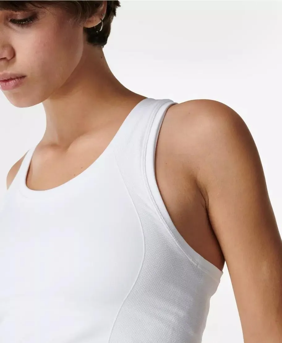 Athlete Crop Seamless Workout Sb6545c White