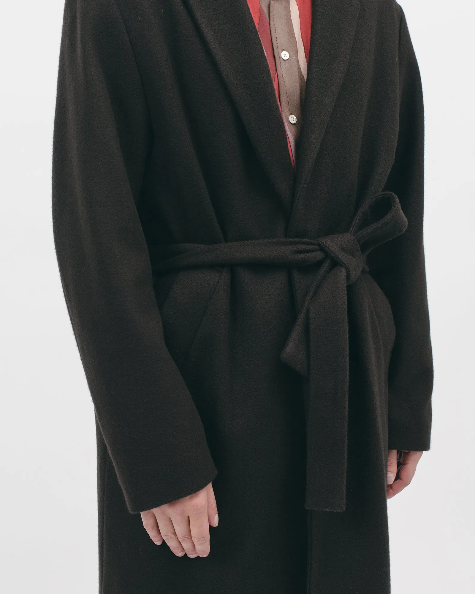 Belted Overcoat - Black