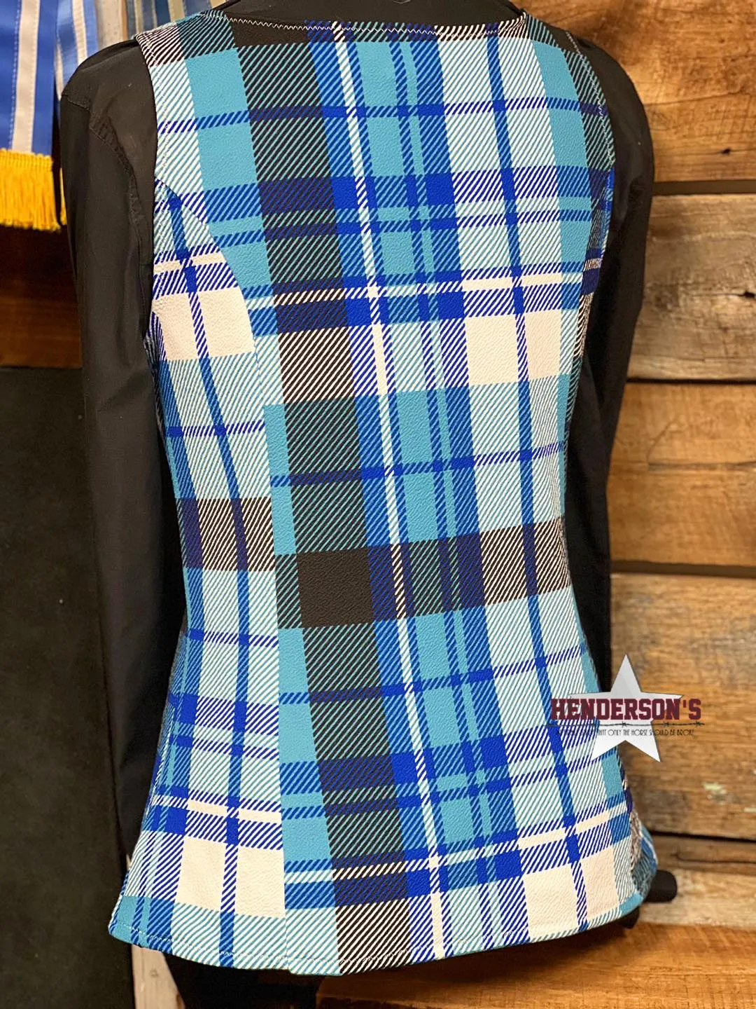 Blue Plaid Vest