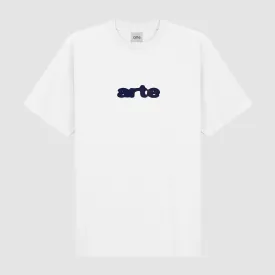 Blur Embroidery T-shirt - White