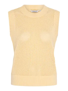 Bobbi Cotton Vest in Lemon