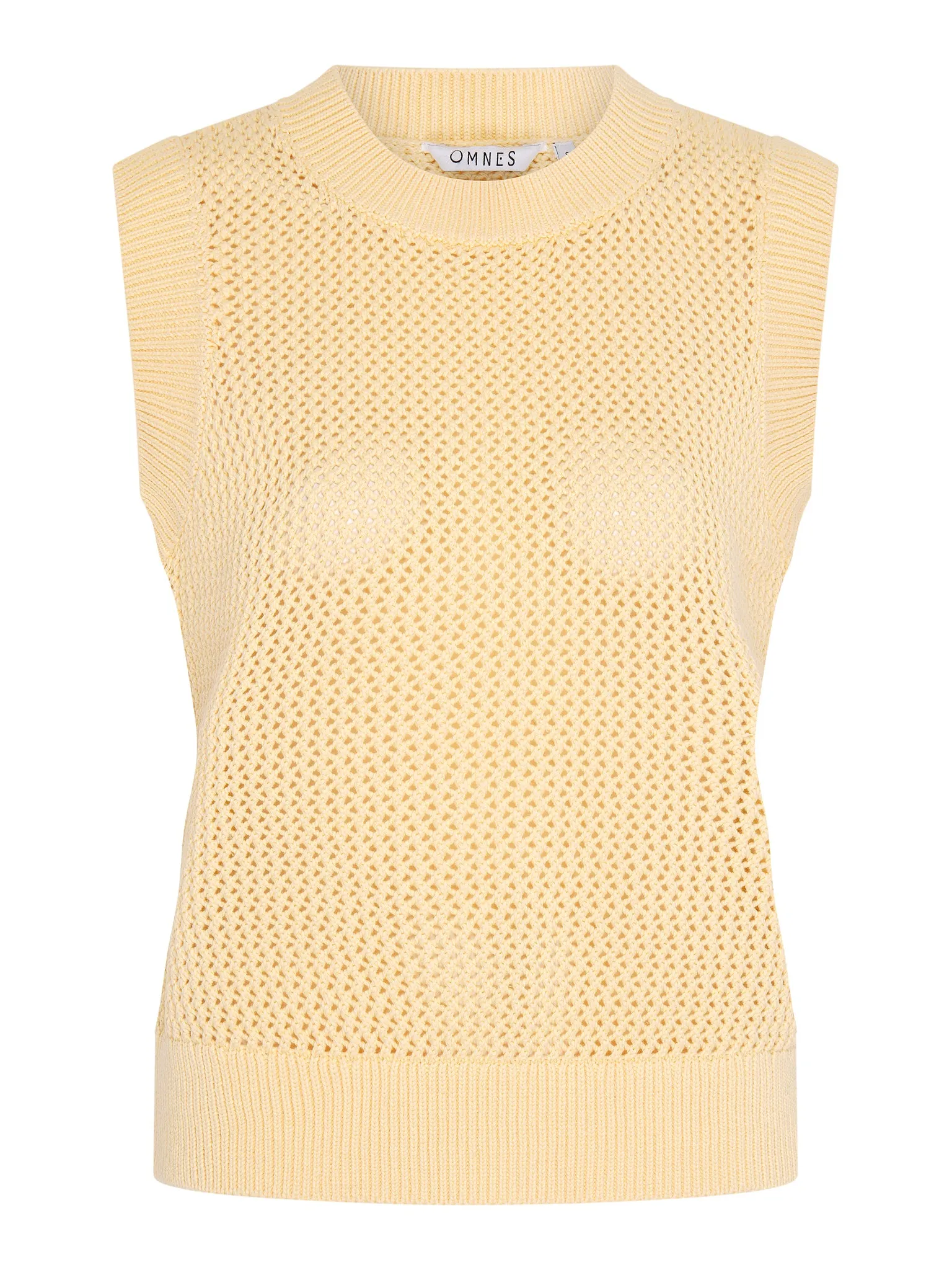 Bobbi Cotton Vest in Lemon