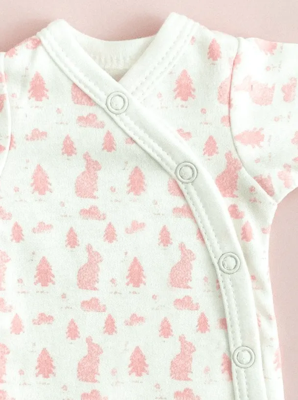 Bodysuit, Bunny Meadow, Premium 100% Organic Cotton