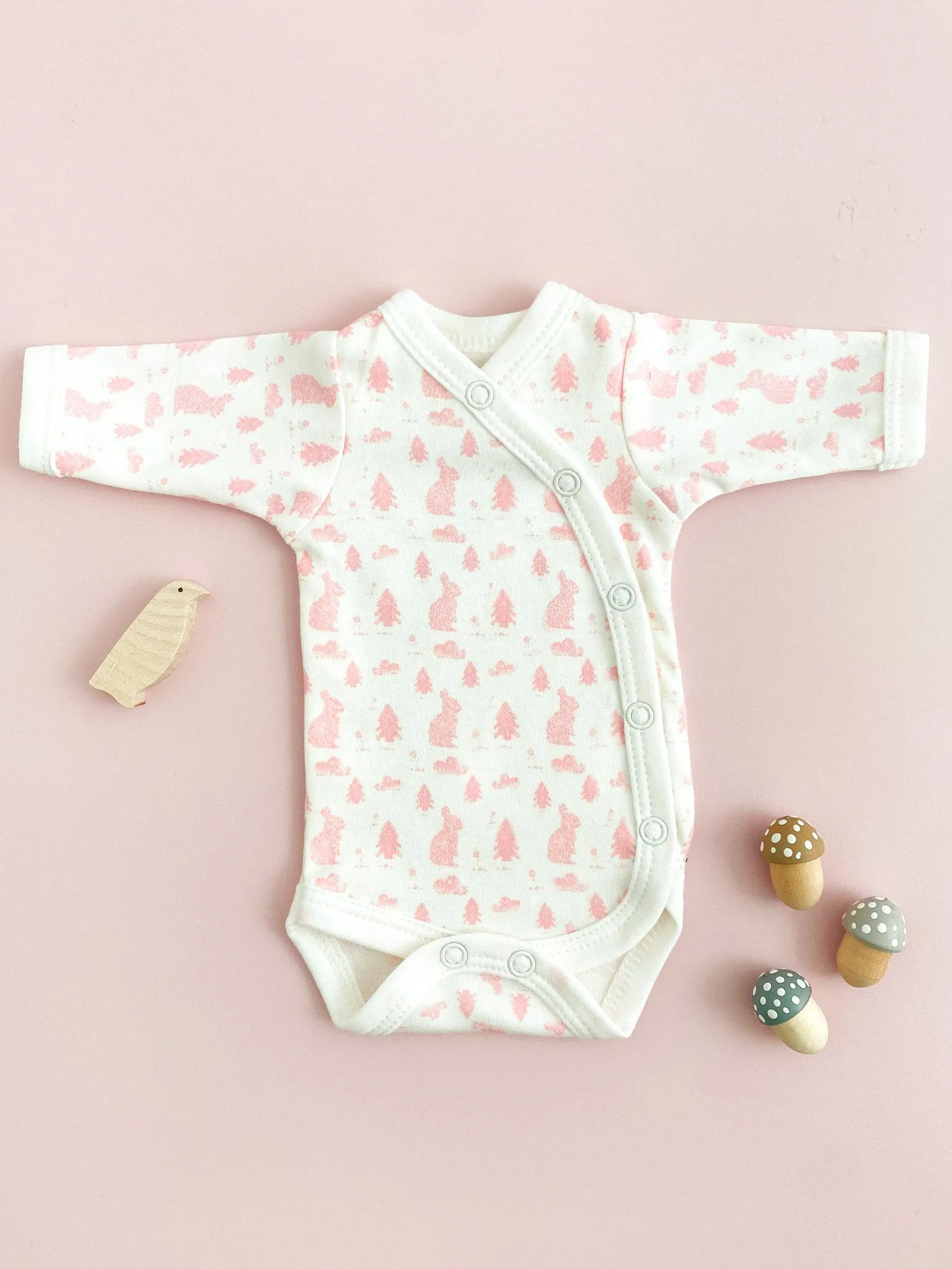 Bodysuit, Bunny Meadow, Premium 100% Organic Cotton