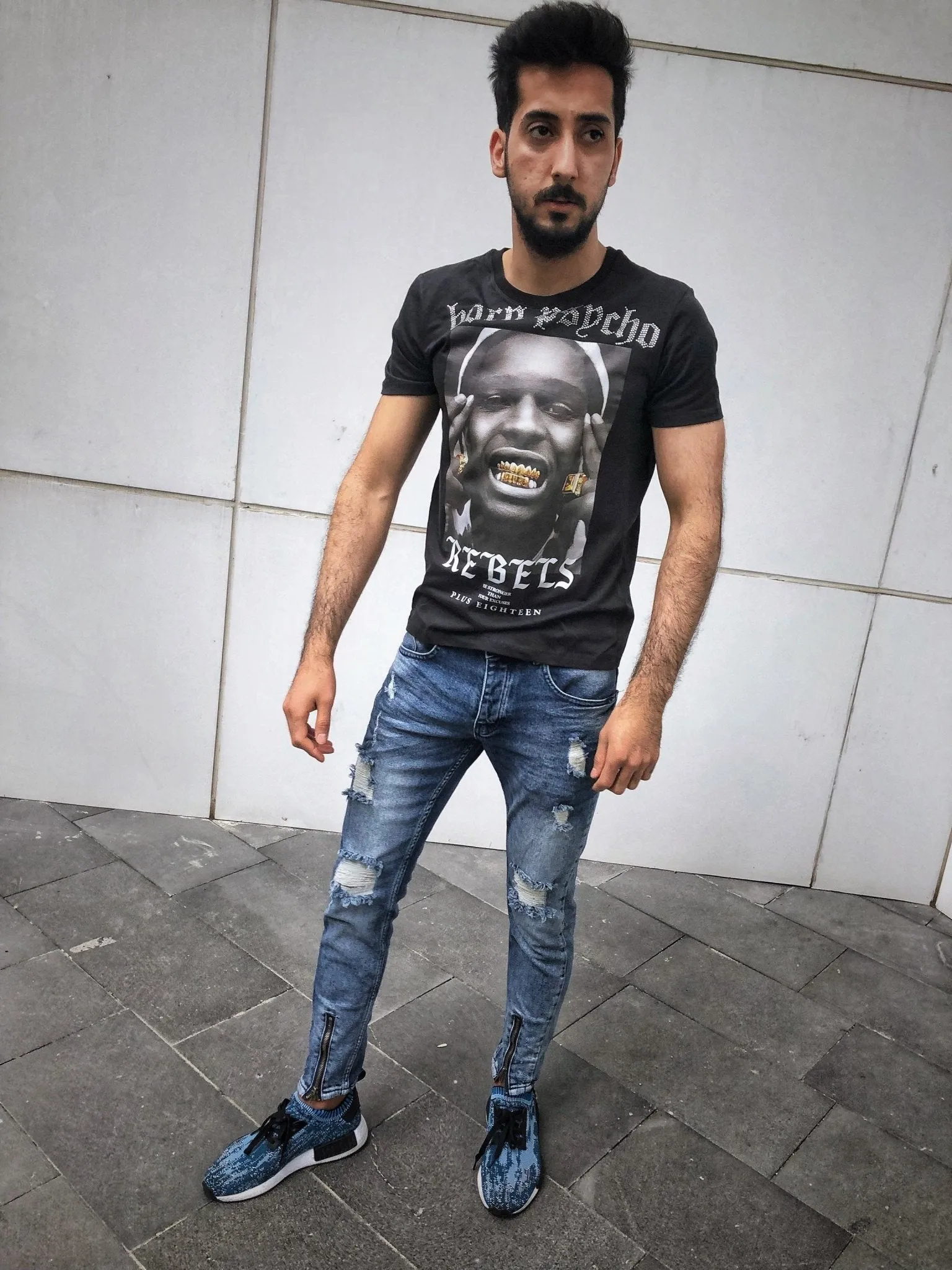 Born Psycho Printed T-Shirt OT15 Streetwear T-Shirts