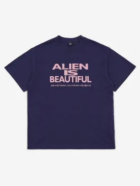 Brain Dead Beautiful Alien T-Shirt - Navy