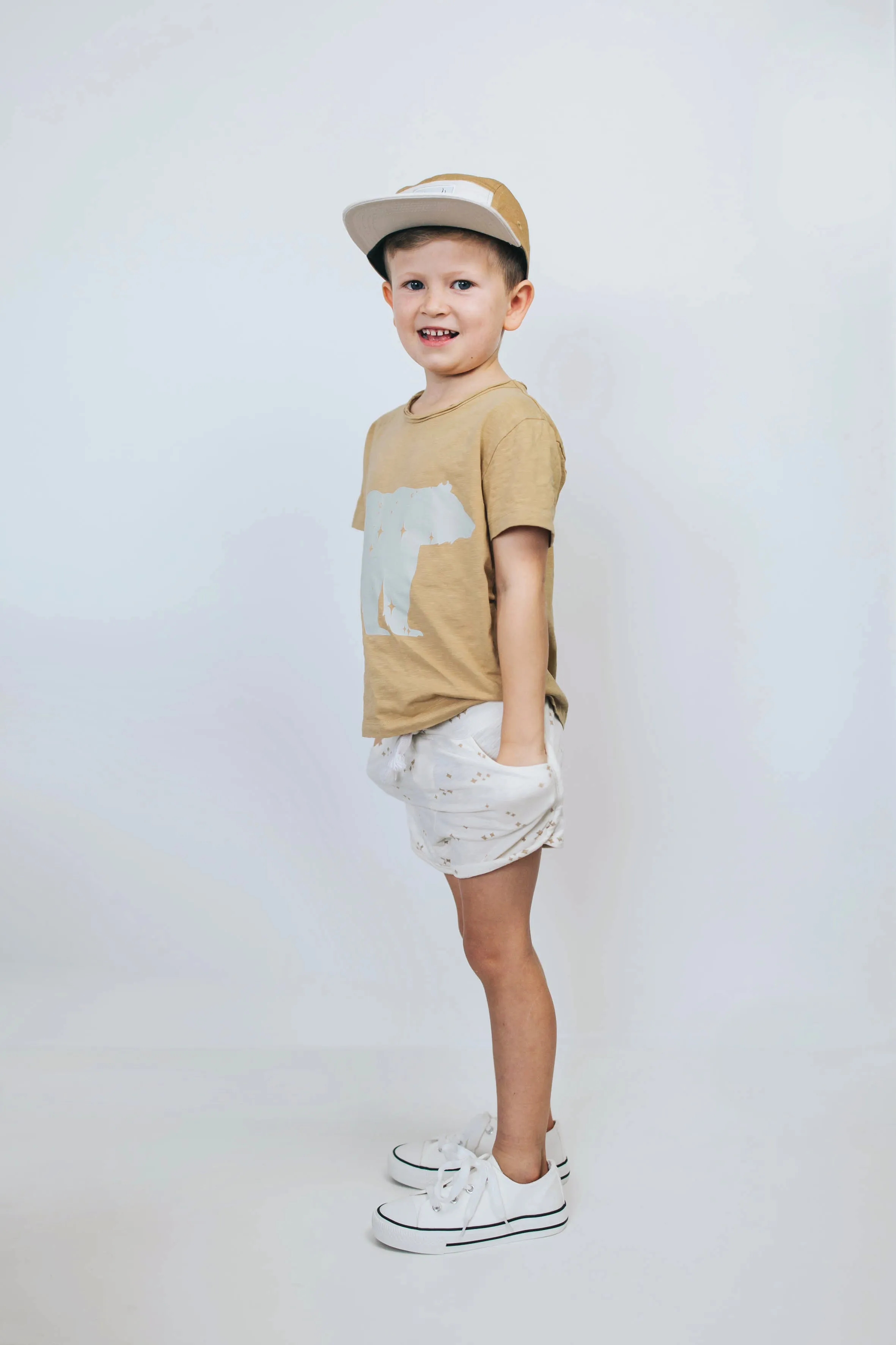 Buck and Baa Organic Cotton T-Shirt - Golden Star Bear