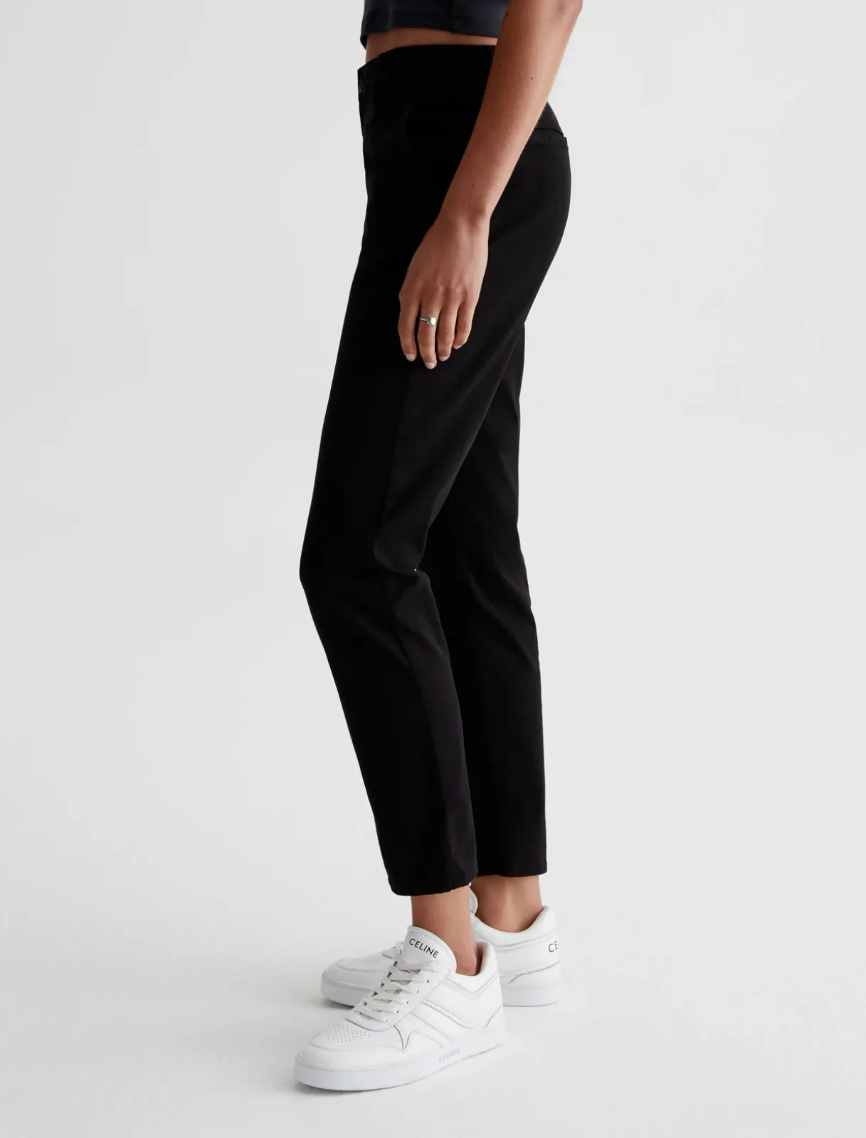 CADEN TAILORED TROUSER IN SUPER BLACK