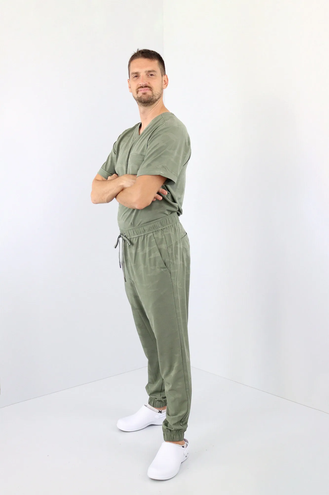 Camo Men's Scrub Set