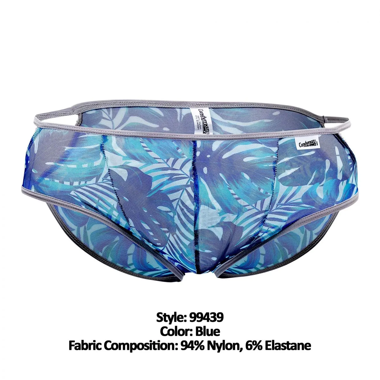 CandyMan 99439 Floral Briefs Color Blue