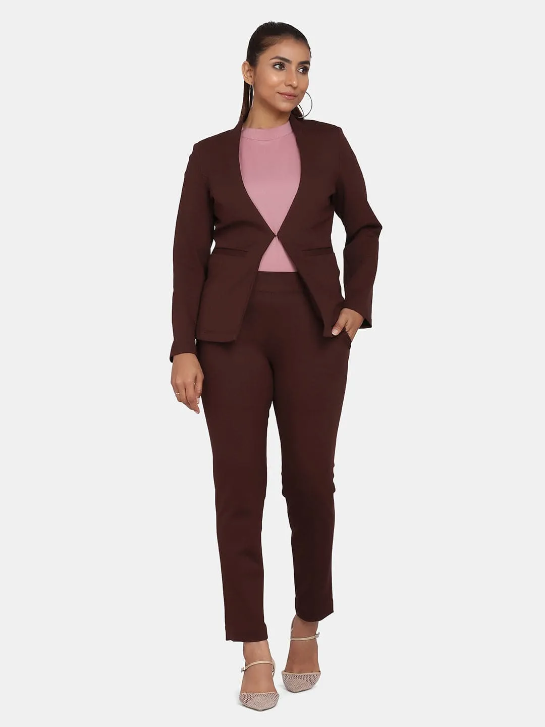 Chocolate Brown Stretch Jacket