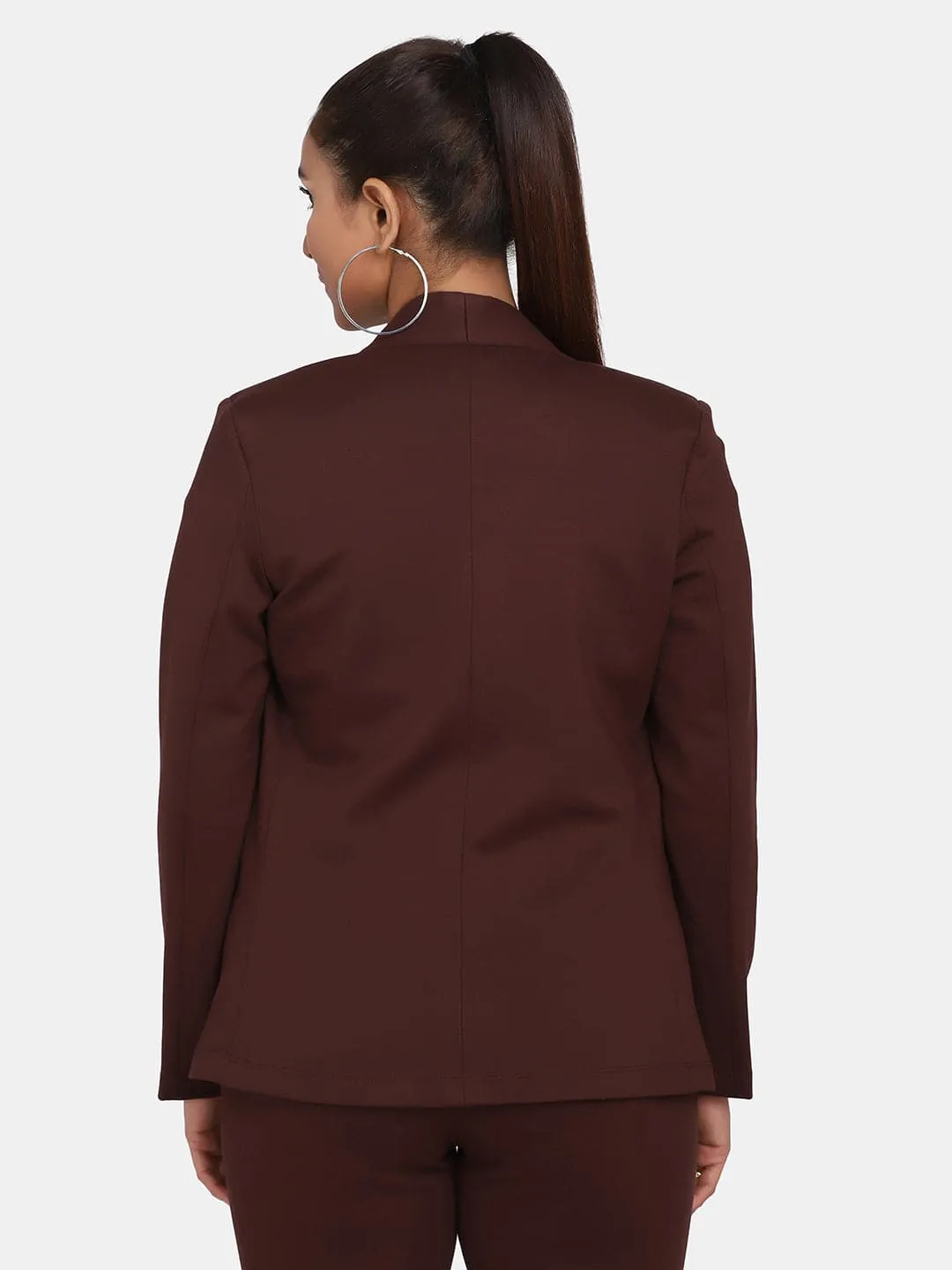 Chocolate Brown Stretch Jacket