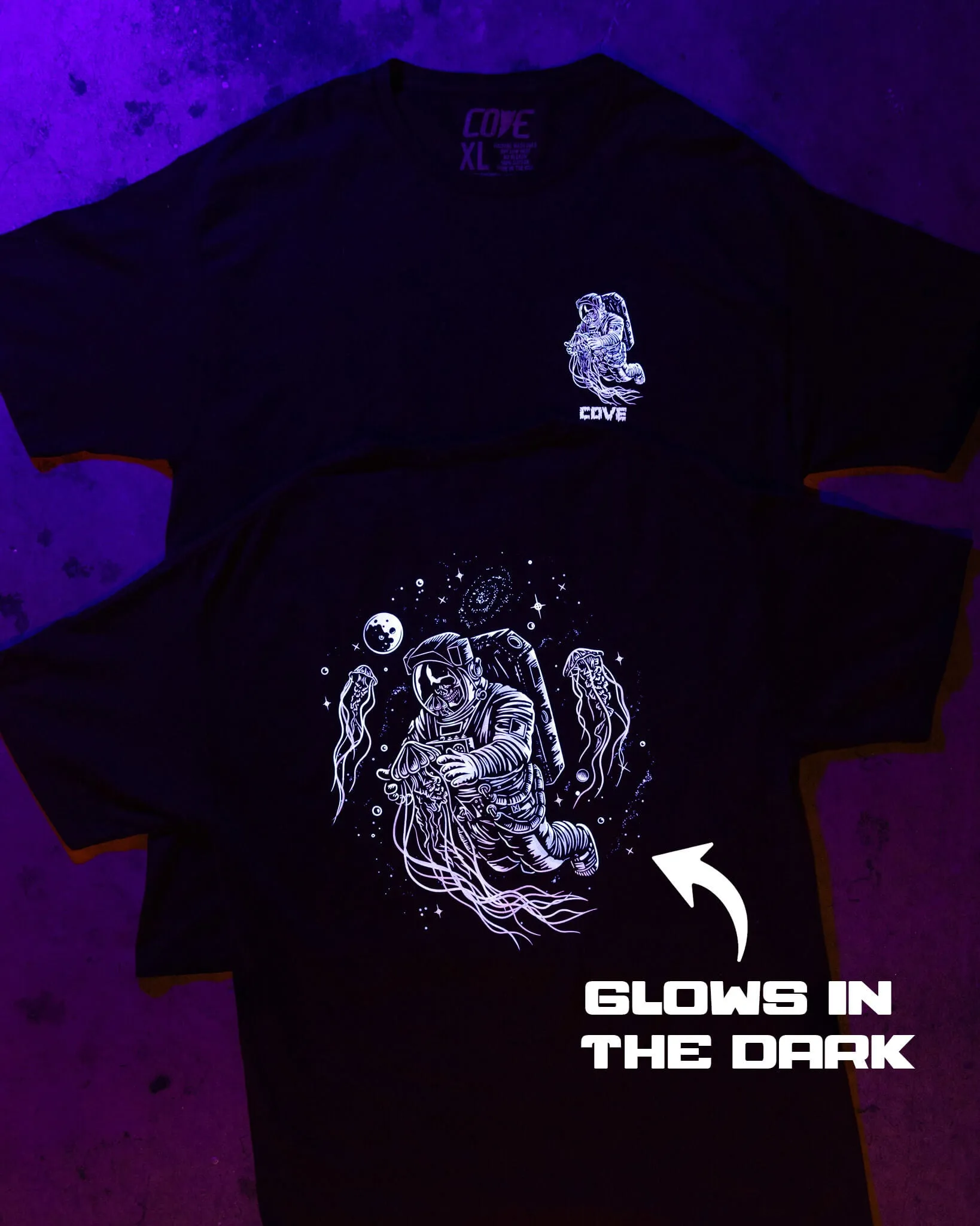 Cosmic Jellies Tee - Black