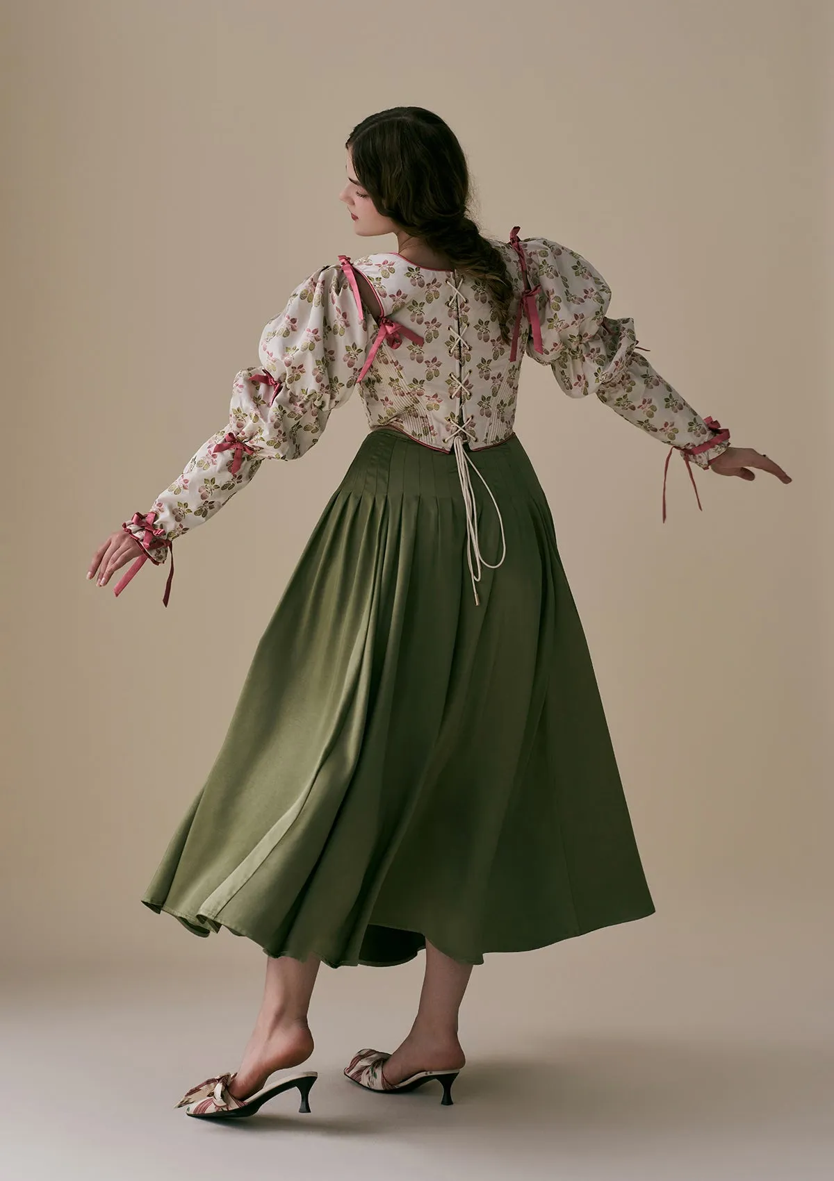 Curve & Plus Flower & Mirror Skirt