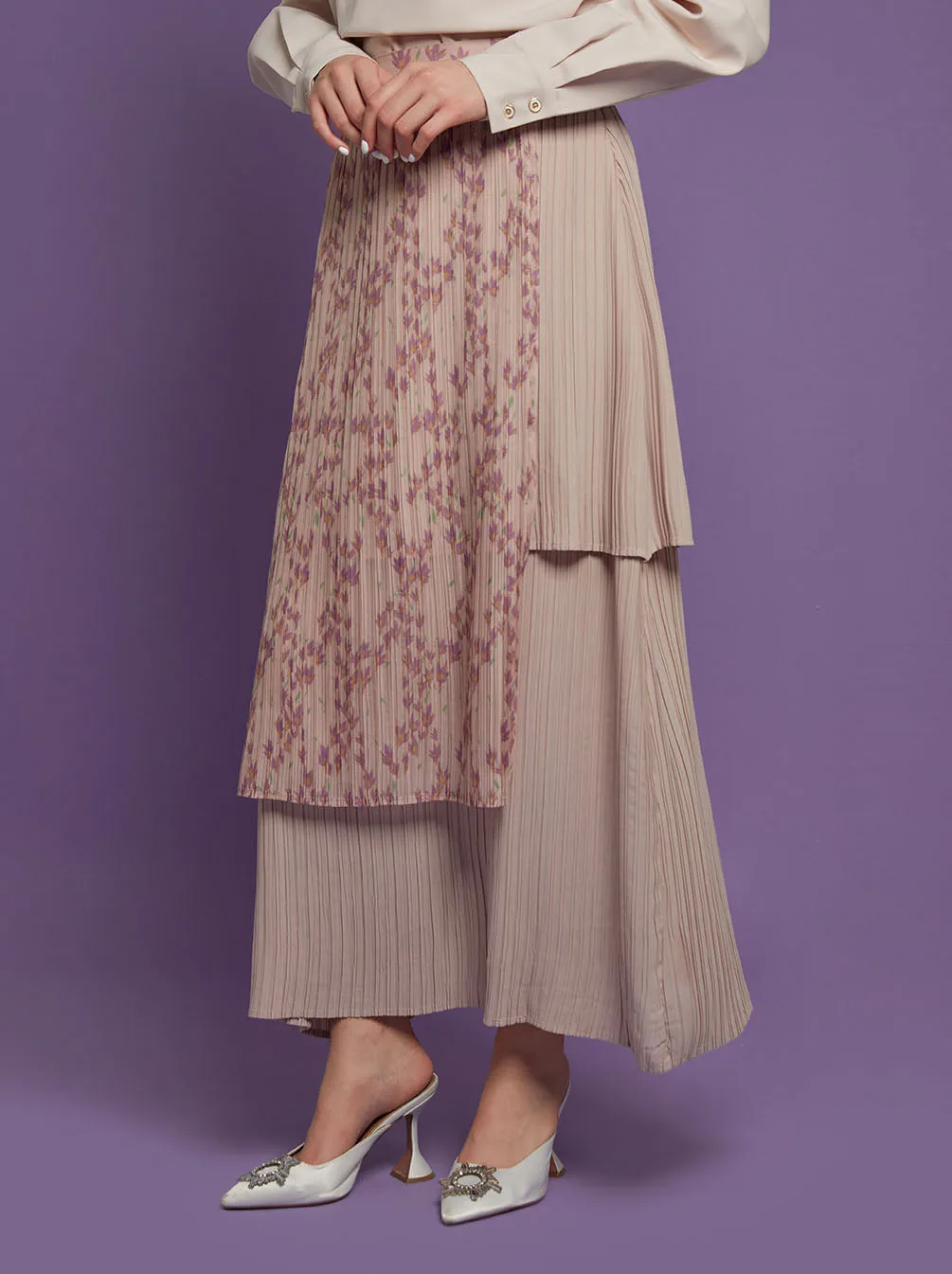 DILLA PLEATED SKIRT PINK