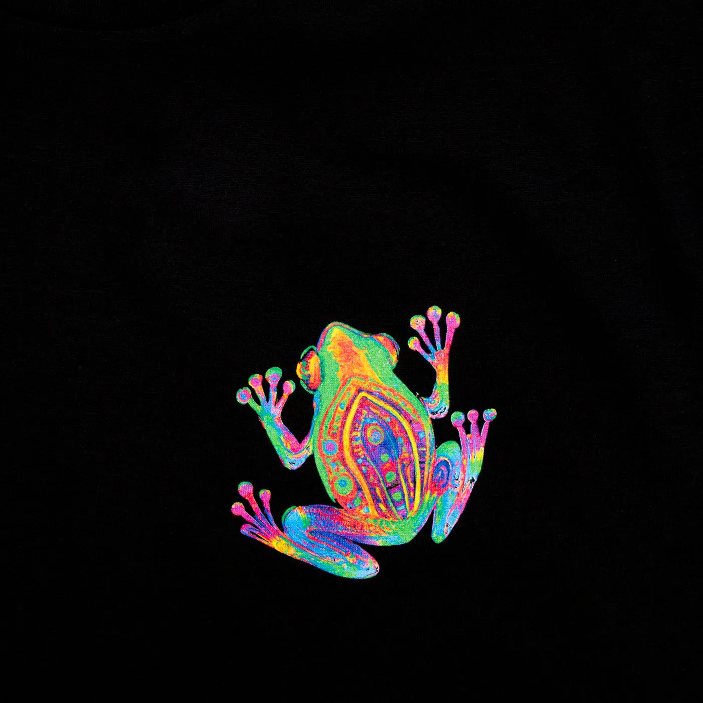 Doodle Toad Back Print - Tshirt - Black