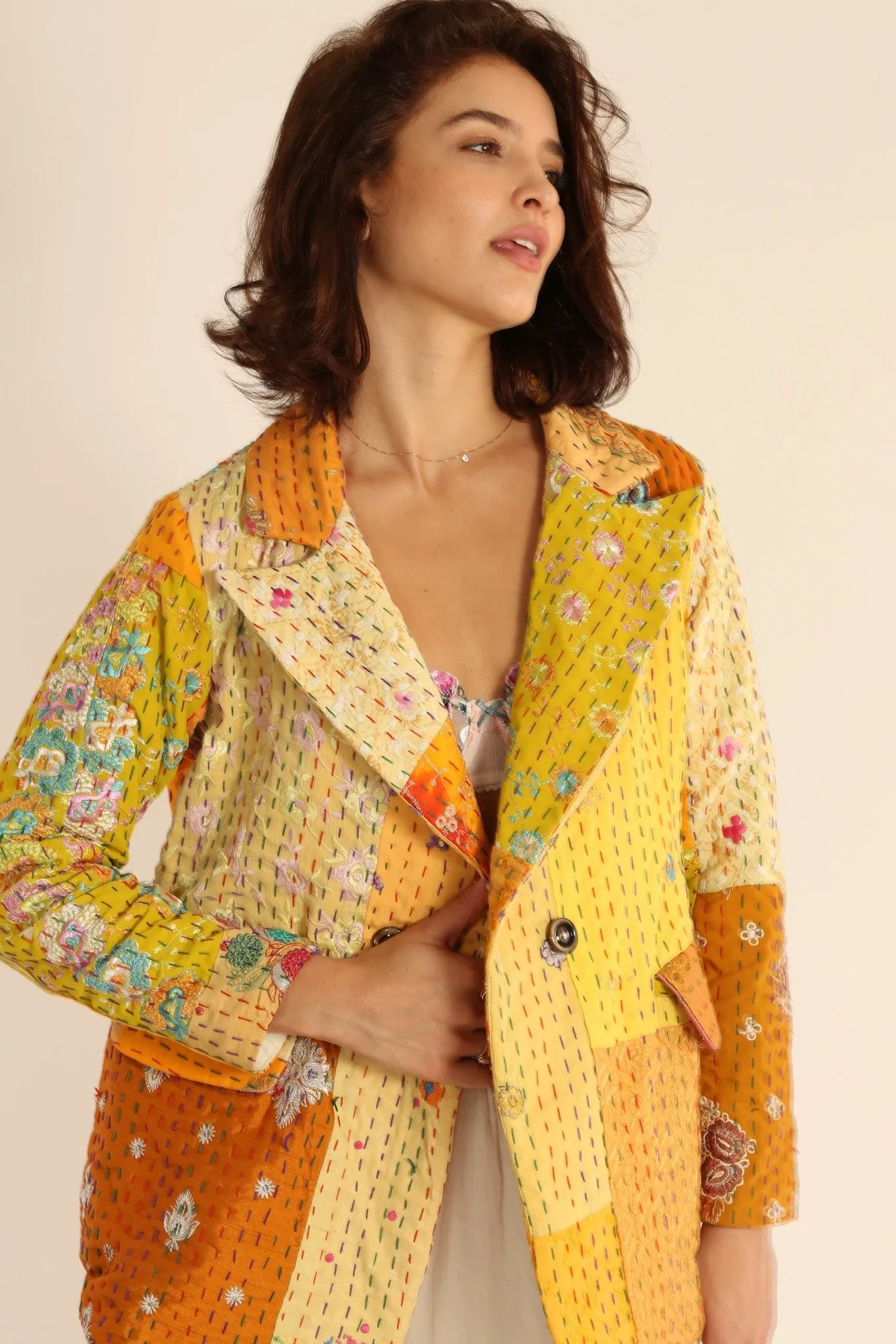 EMBROIDERED PATCHWORK JACKET PENNY