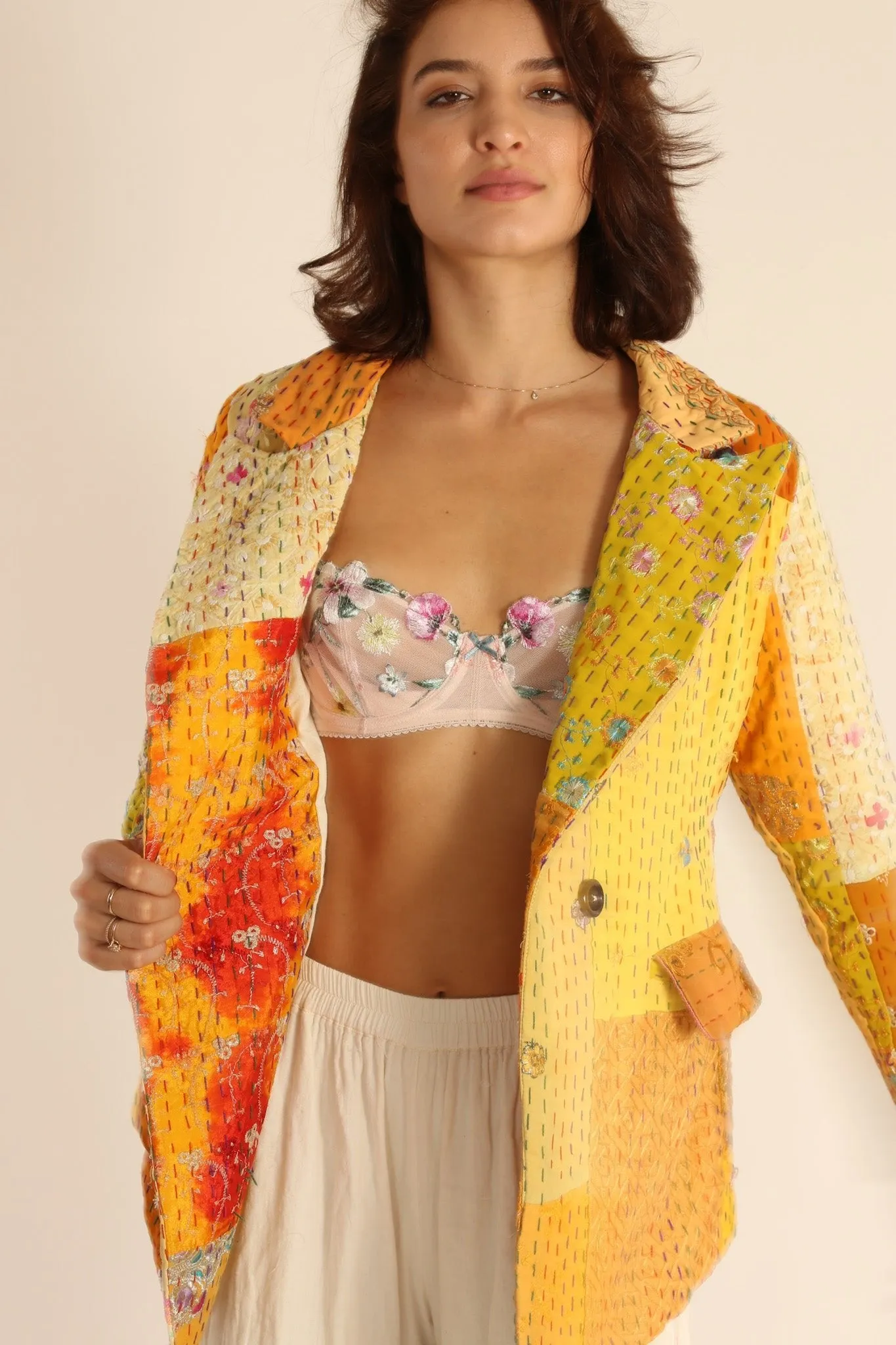 EMBROIDERED PATCHWORK JACKET PENNY