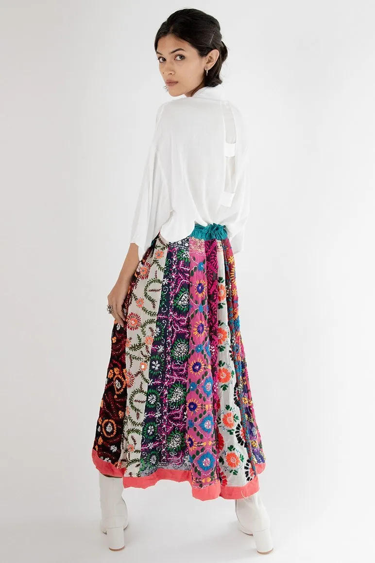 EMBROIDERED SKIRT LOUISE