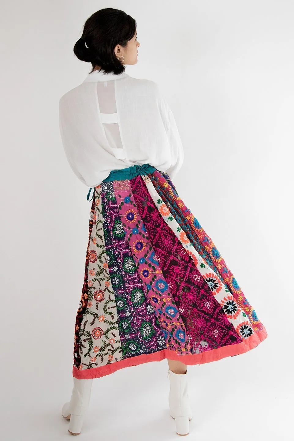 EMBROIDERED SKIRT LOUISE