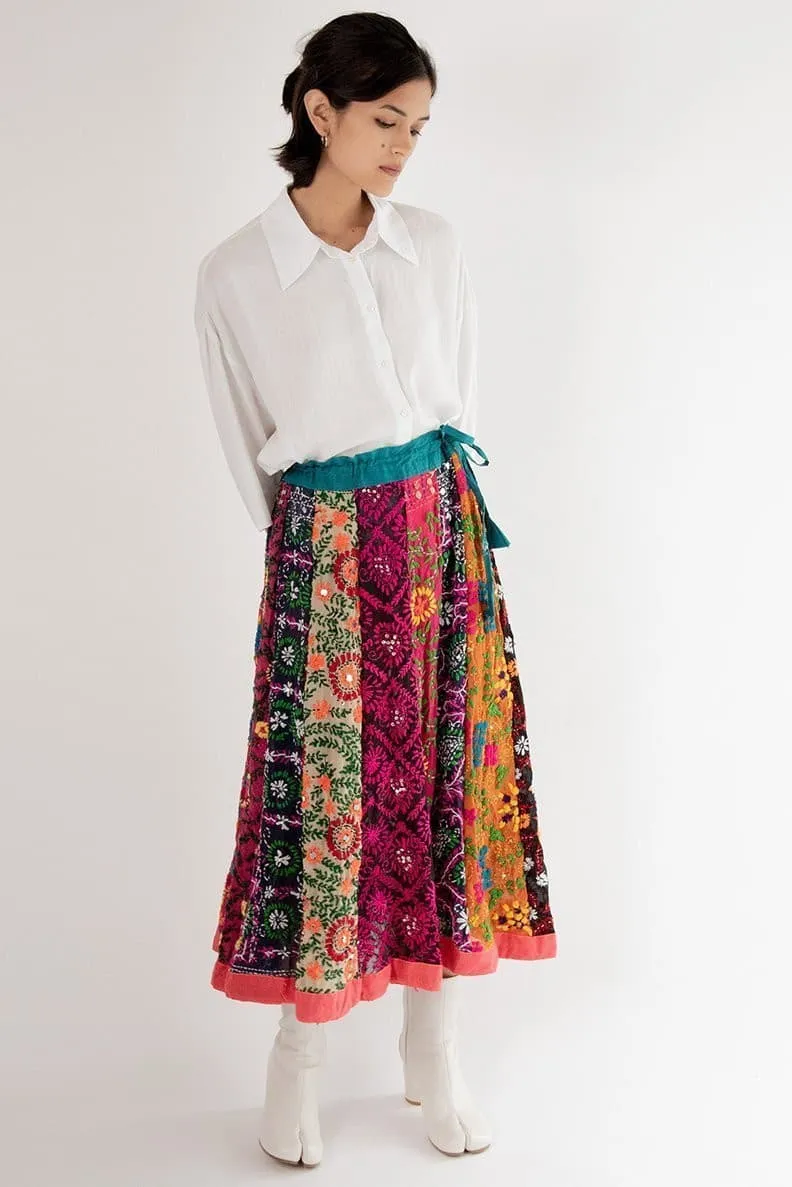 EMBROIDERED SKIRT LOUISE