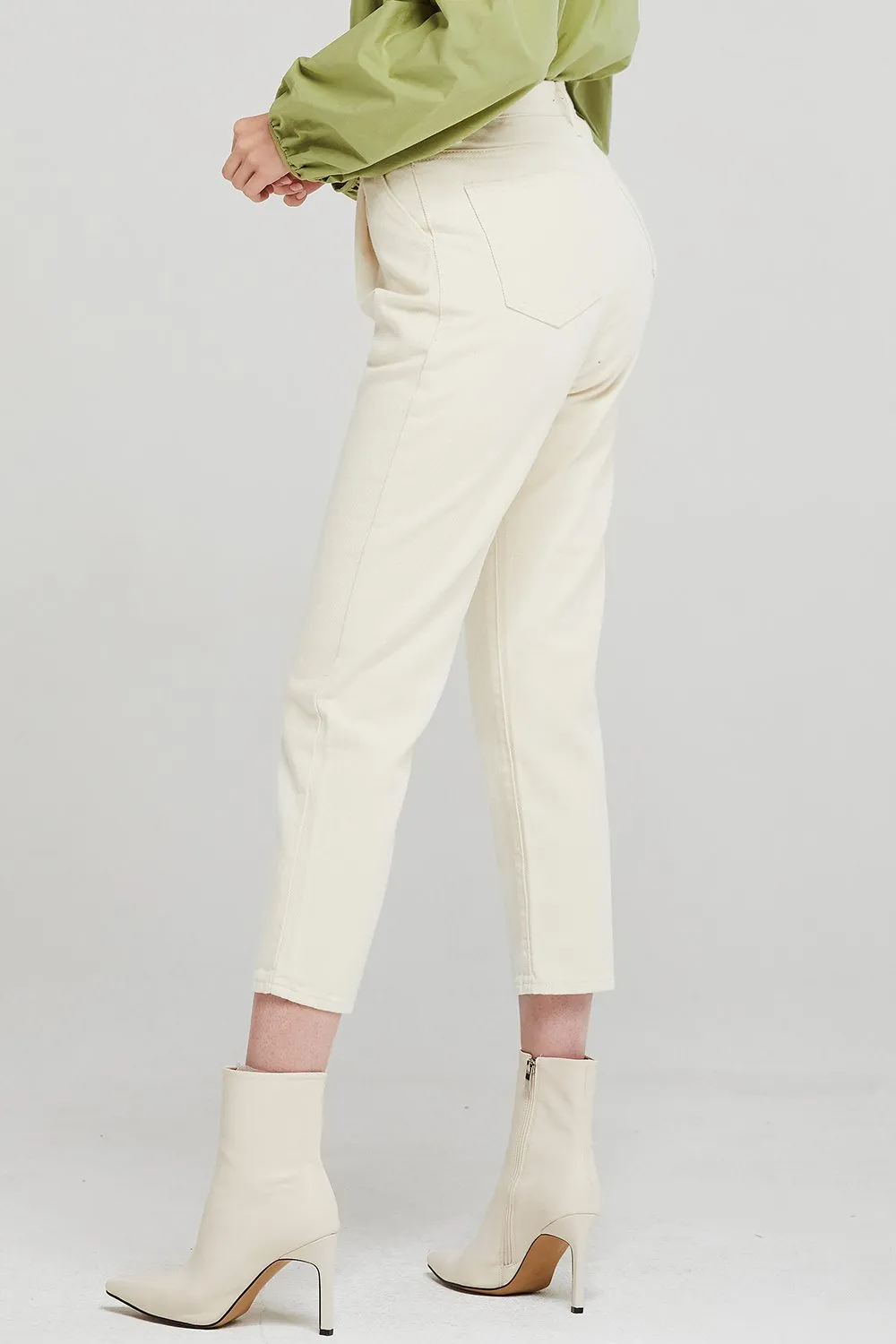 Eva Pintuck Tapered Leg Pants