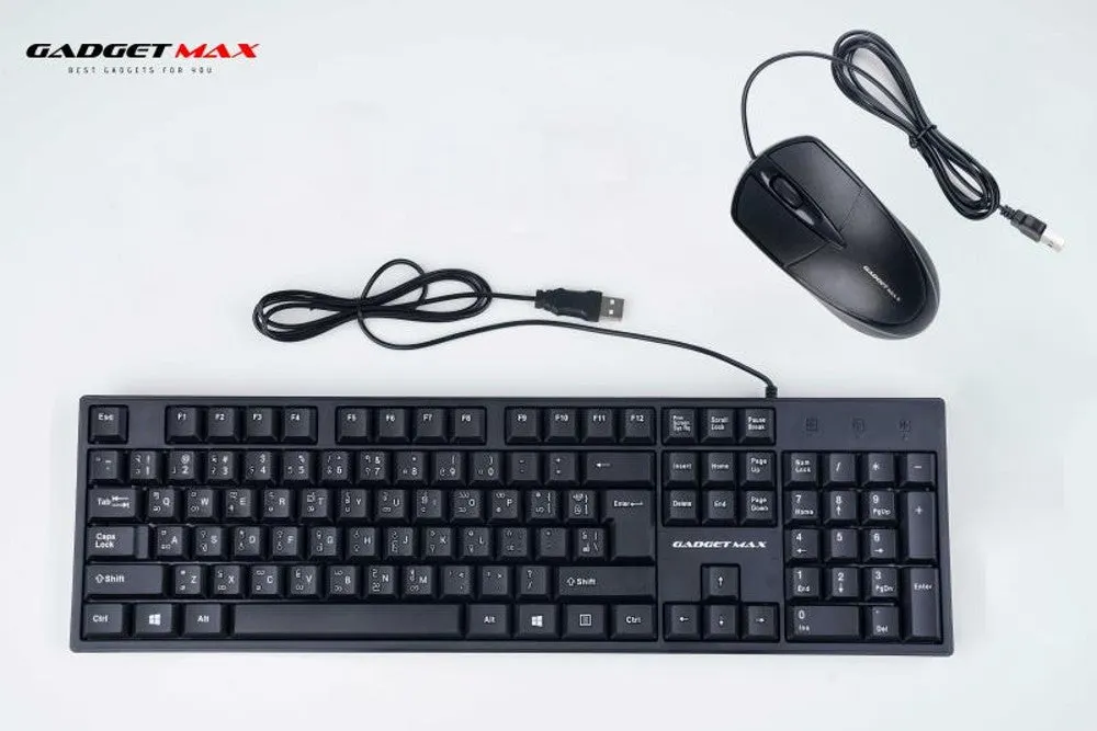 GADGET MAX GI08 BUSINESS WIRED KEYBOARD & MOUSE SET