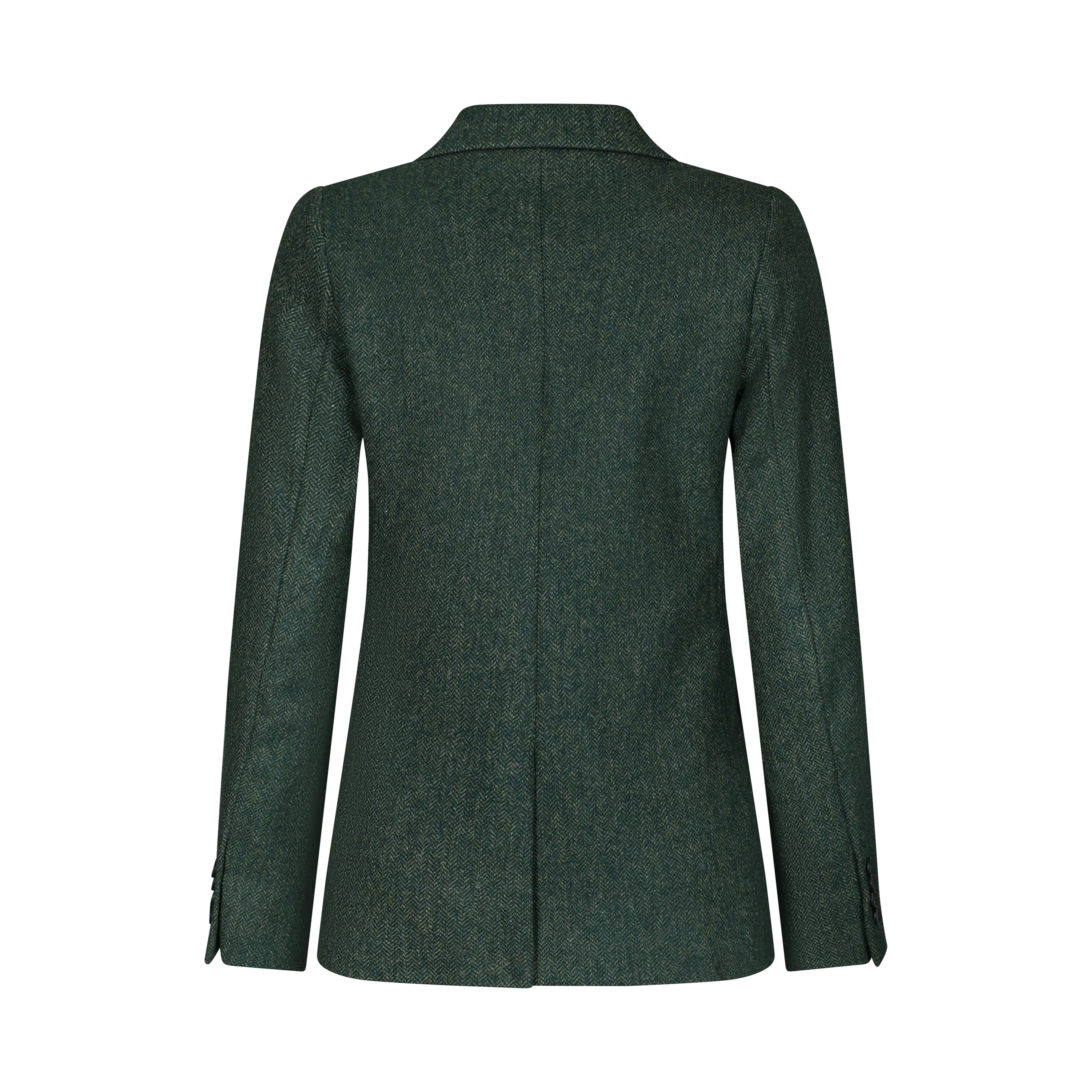 Green Herringbone Fiadh Donegal Tweed Jacket