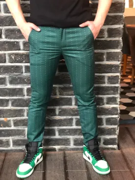 Green Slim Fit Casual Pant DJ110 Streetwear Pant