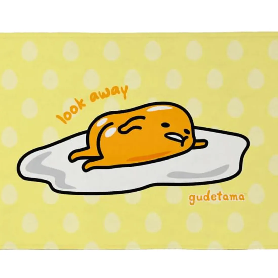 Gudetama Look Away Beach Towel