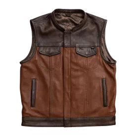 Gunner Men's Leather Motorcycle Vest (Limited Edition)