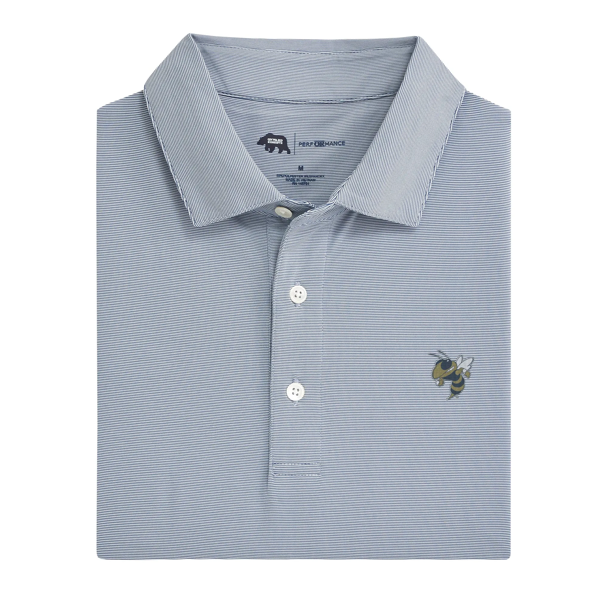 Hairline Stripe Buzz Performance Polo