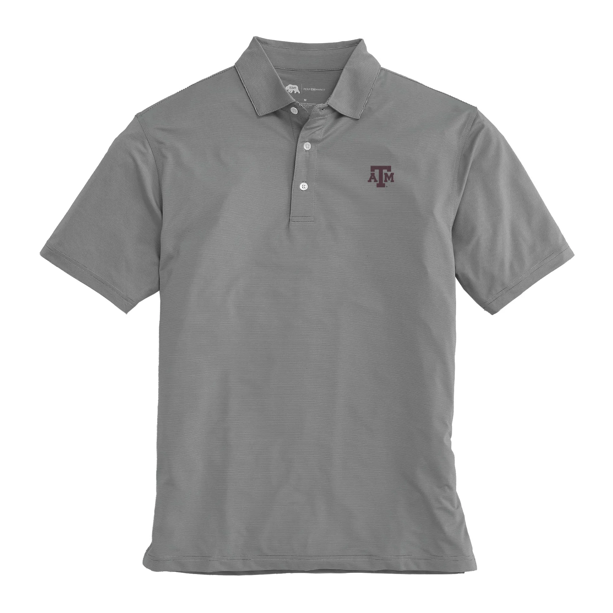 Hairline Stripe Texas A&M Performance Polo