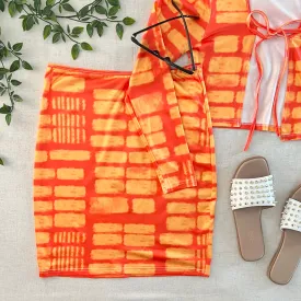 Ibiza Skirt - Tangerine