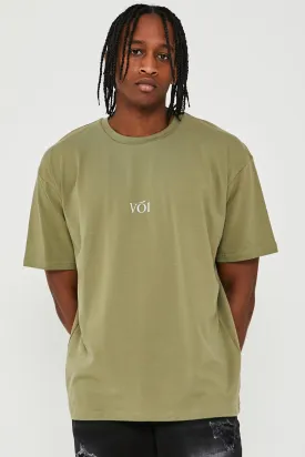 James Street Oversized T-Shirt - Khaki