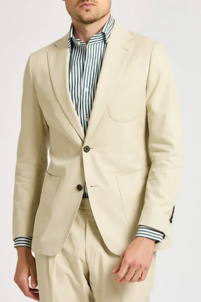 Julius Suit - Sand Cotton Stretch 2491