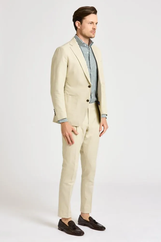 Julius Suit - Sand Cotton Stretch 2491