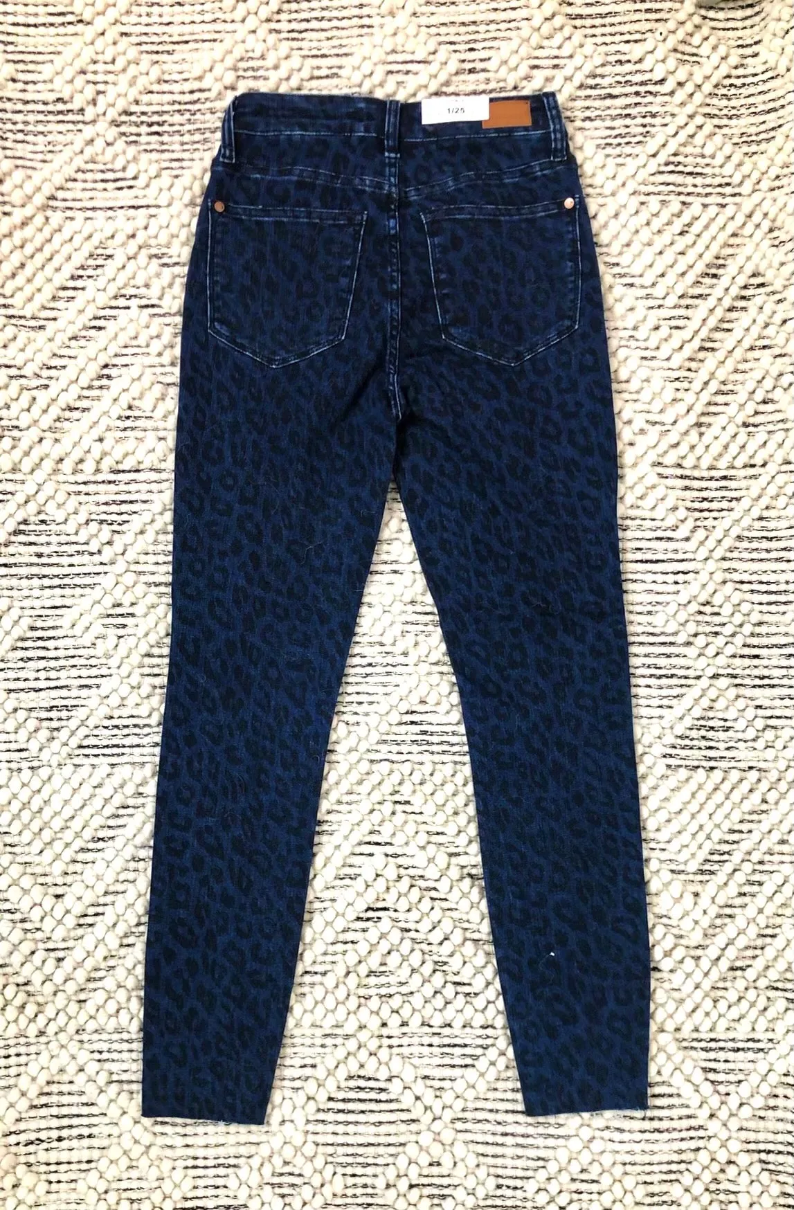 #K841 Don't Call Me A Cheetah Judy Blue Skinny Jeans