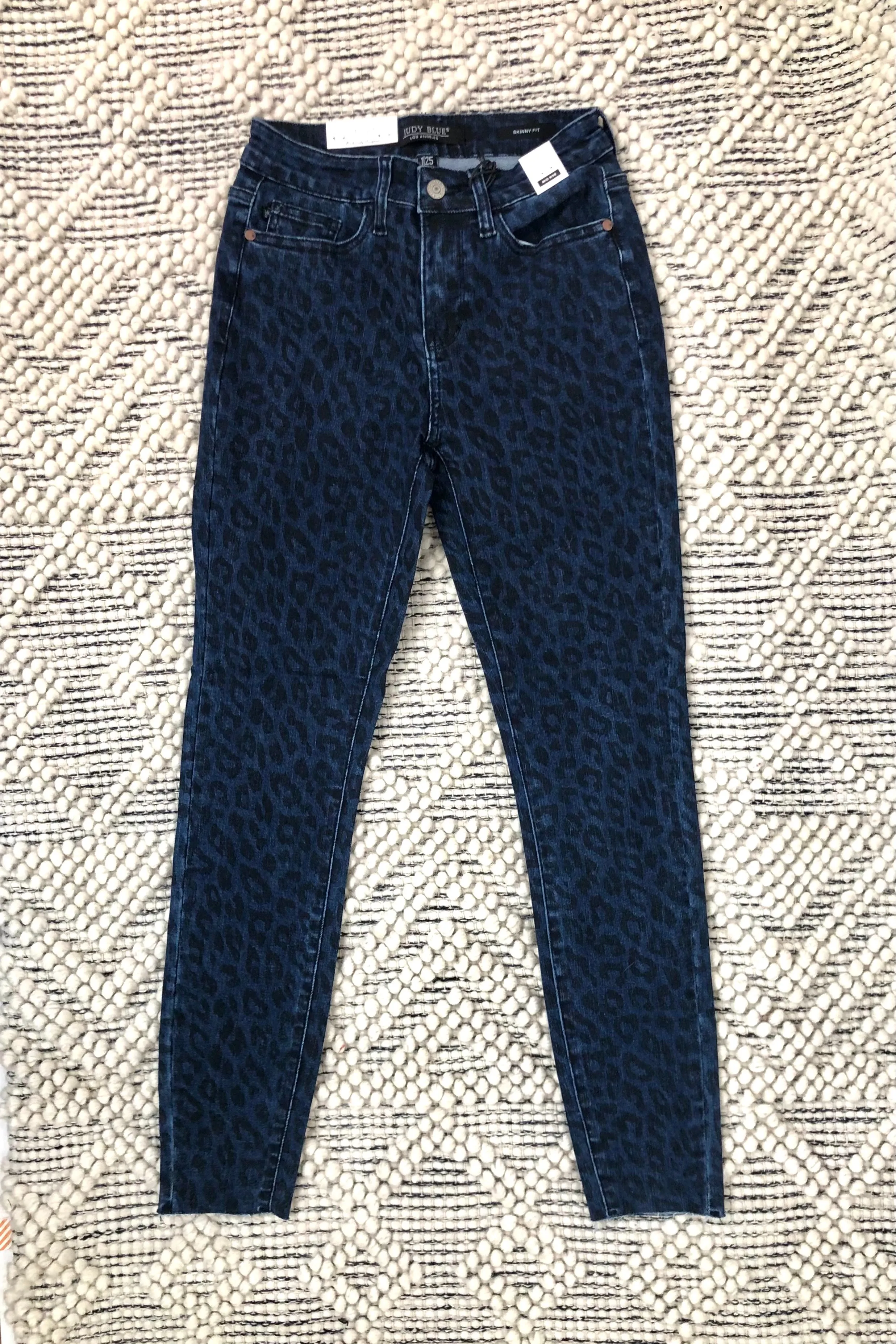 #K841 Don't Call Me A Cheetah Judy Blue Skinny Jeans